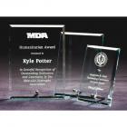 Clear Bevel Edge Glass Plaque