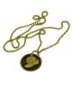 Antique Gold Soccer Medal with chain